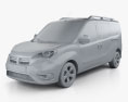 Dodge Ram ProMaster City Wagon 2018 3d model clay render