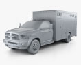 Dodge Ram LAFD Paramedic 2016 Modelo 3D clay render