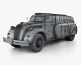 Dodge Airflow 탱크트럭 1938 3D 모델  wire render