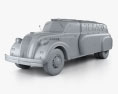 Dodge Airflow Camion-citerne 1938 Modèle 3d clay render