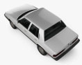 Dodge Aries K sedan 1988 3d model top view