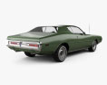 Dodge Charger 1972 3d model back view