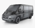 Dodge Ram ProMaster Cargo Van L2H1 con interior 2013 Modelo 3D wire render