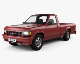 Dodge Dakota Regular Cab 1996 Modèle 3D