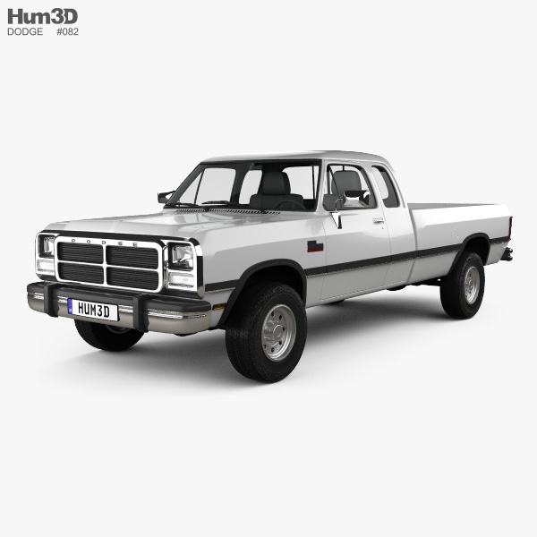 Dodge Ram Club Cab 1994 3D model