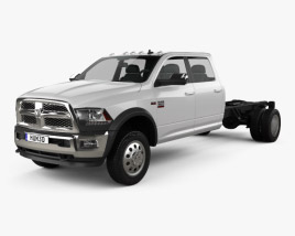Dodge Ram Crew Cab Chassis L2 Laramie 2019 3D model