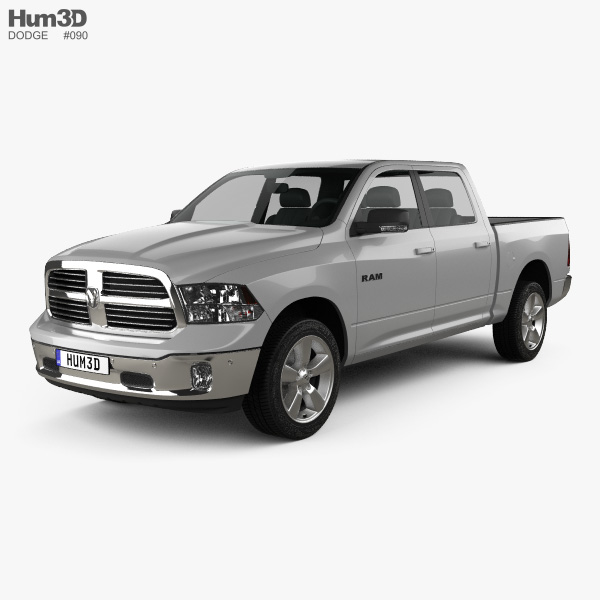 Dodge Ram 1500 Crew Cab Big Horn 2017 3D model