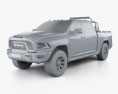 Dodge Ram 1500 Rebel TRX 2017 3D-Modell clay render
