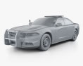 Dodge Charger Pursuit 2018 3d model clay render