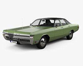 Dodge Monaco sedan 1972 3D model