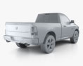 Dodge Ram 1500 Regular Cab Express Blackline 2017 3d model