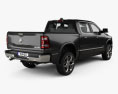 Dodge Ram 1500 Crew Cab Limited 5-foot 7-inch Box 2019 3d model back view