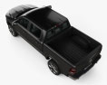 Dodge Ram 1500 Crew Cab Limited 5-foot 7-inch Box 2019 3d model top view