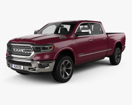 Dodge Ram 1500 Crew Cab 6-foot 4-inch Box Limited 2019 3D model
