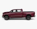 Dodge Ram 1500 Crew Cab 6-foot 4-inch Box Limited 2019 3d model side view