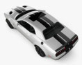 Dodge Challenger SRT Hellcat Wide Body 2020 3d model top view
