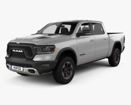 Dodge Ram 1500 Crew Cab Rebel 5-foot 7-inch Box 2019 3D model