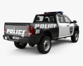 Dodge Ram Crew Cab Police with HQ interior 2019 3d model back view