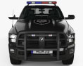 Dodge Ram Crew Cab Police with HQ interior 2019 3d model front view