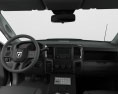 Dodge Ram Crew Cab Police with HQ interior 2019 3d model dashboard
