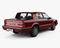 Dodge Dynasty 1993 3d model back view