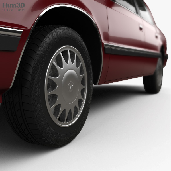 Dodge Dynasty 1993 3d Model - Vehicles On Hum3d