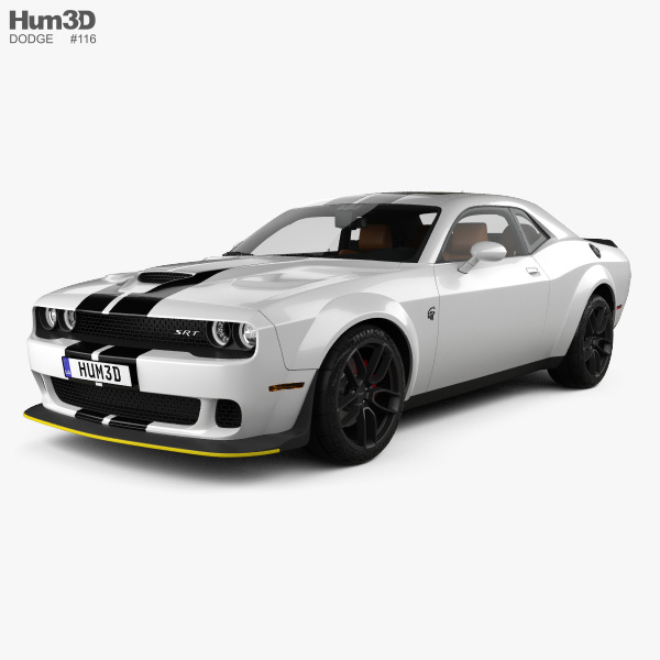 Dodge Challenger SRT Hellcat WideBody with HQ interior 2020 3D model