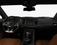 Dodge Challenger SRT Hellcat WideBody with HQ interior 2020 3d model dashboard