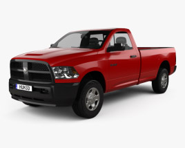 Dodge Ram 3500 Regular Cab pickup 2014 3D model