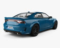 Dodge Charger SRT Hellcat Wide body 2022 3d model back view