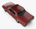 Dodge Dart 440 hardtop Седан 1962 3D модель top view