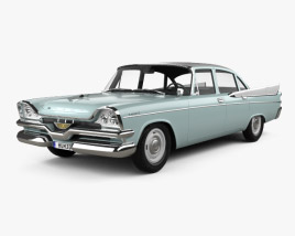 Dodge Coronet 4-door sedan 1957 3D model