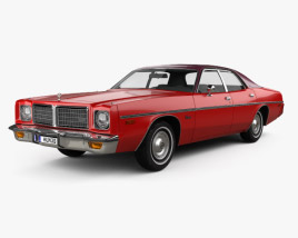 Dodge Coronet sedan 1975 3D model