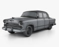 Dodge Coronet 세단 1953 3D 모델  wire render