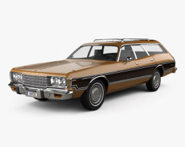 Dodge Coronet Station Wagon 1974 3D model