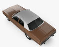 Dodge Polara Custom 轿车 1973 3D模型 顶视图