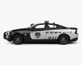 Dodge Charger Police with HQ interior 2017 3d model side view