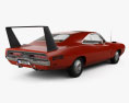 Dodge Charger Daytona Hemi with HQ interior 1969 3d model back view