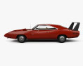 Dodge Charger Daytona Hemi with HQ interior 1969 3d model side view