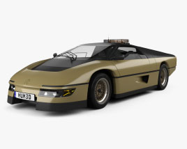 Dodge M4S PPG Turbo Concept 1981 3D model