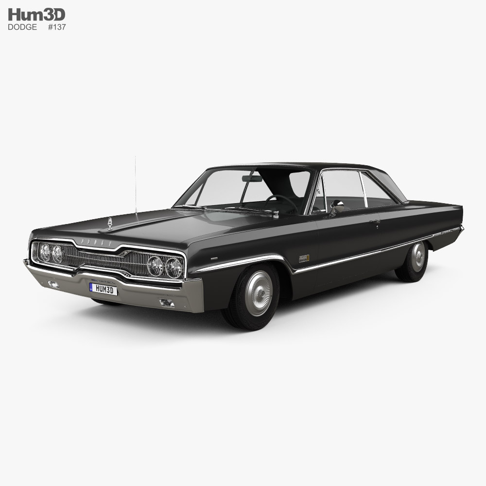 Dodge Polara 2 portas hardtop 1966 Modelo 3d