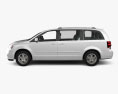 Dodge Grand Caravan with HQ interior 2011 3d model side view