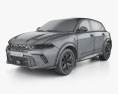 Dodge Hornet GT Blacktop 2022 3d model wire render