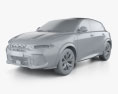 Dodge Hornet GT Blacktop 2022 3D-Modell clay render