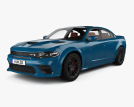 Dodge Charger SRT Hellcat with HQ interior 2020 3D model