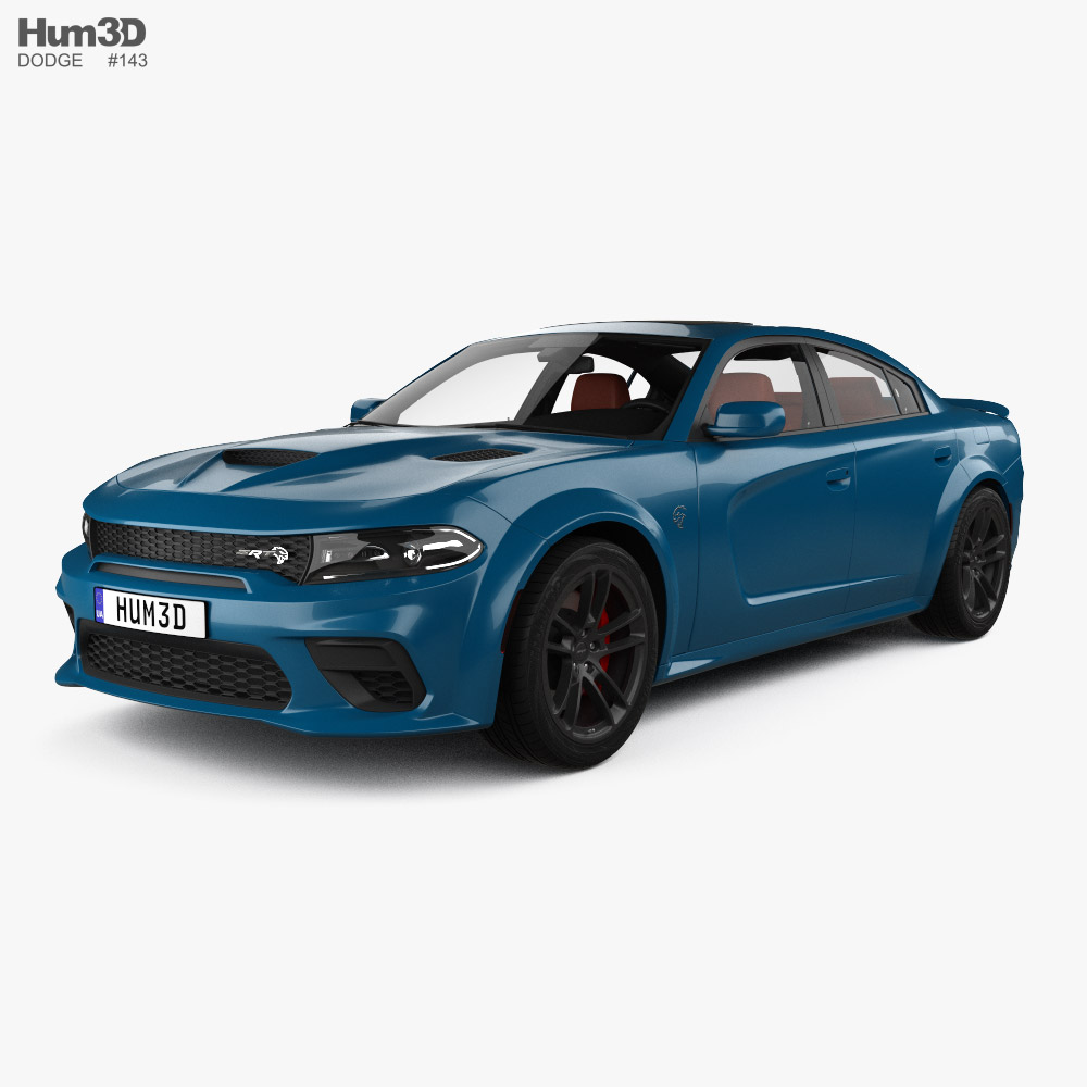 Dodge Charger SRT Hellcat avec Intérieur 2020 Modèle 3D