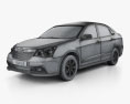 Dongfeng Fengshen A60 2015 3Dモデル wire render