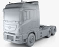 Dongfeng KX Camion Trattore 2014 Modello 3D clay render