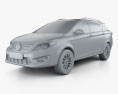 Dongfeng AX3 2019 3D 모델  clay render