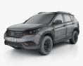 Dongfeng AX7 2018 3D-Modell wire render